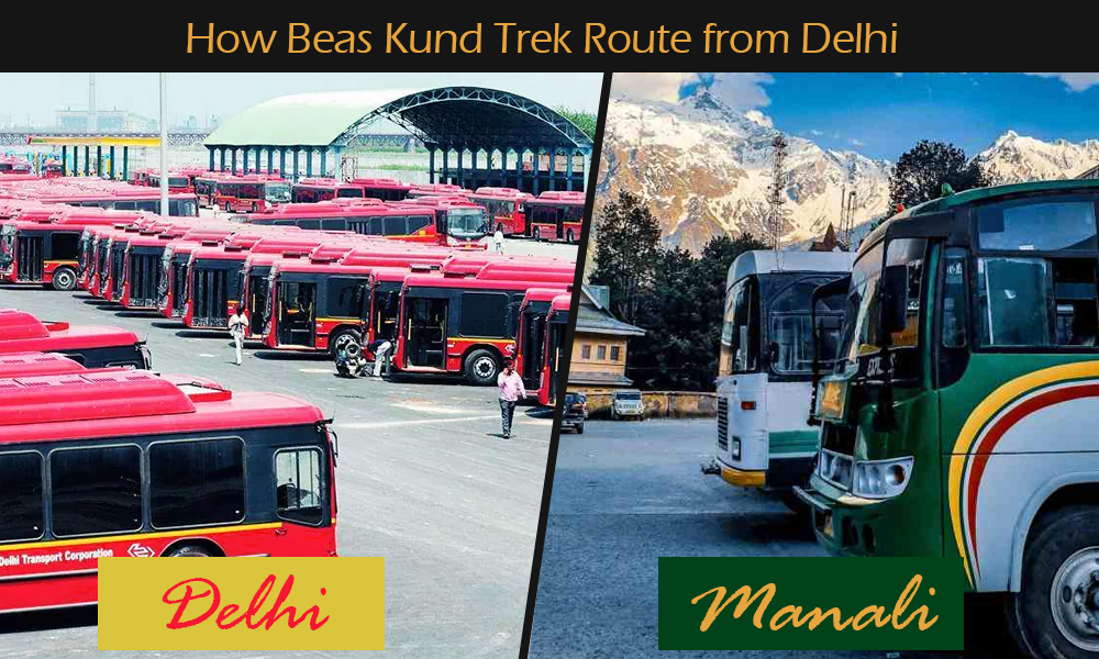 Beas Kund Trek Route from Delhi